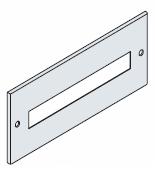 Panel s otvory pro 36 DIN modulů 200x800