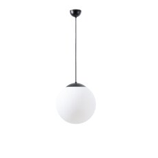 Závěsné svítidlo se skleněným stínidlem OSMONT ADRIA S2 10W IP40 E27 černá