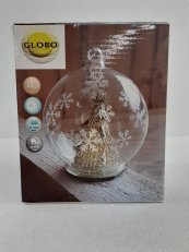 Vánoční dekorace SNĚHOVÁ KOULE stromeček LED GLOBO 23248