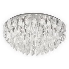 Stropní svítidlo CALAONDA 10xG9 d760 chrom/křišťál 330W IP20 EGLO 93434