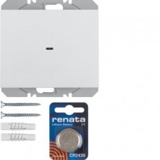 KNX RF tlačítko 1-násobné bateriové ploché, quicklink, K.1, bílá lesk 85655279