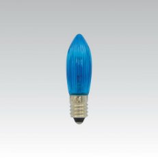 Svíčková barevná žárovka AE 20V 3W E10 C13 vánoční modrá NBB 374023000