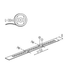 LED pásek L120B 16W/M 24IP00-WW SMD, KANLUX 33355