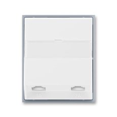 Kryt dvojzásuvky telefonní 5013E-A00215 04 bílá/ledová šedá Element ABB