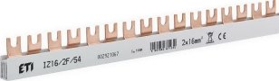 Propojovací lišta IZ16/2F/54 2p 54M 100A 16mm2 vidlice ETI 002921067