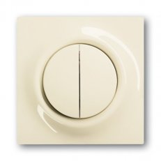 IMPULS Kryt tlačítkového spínače dělený s doutnavkou slonová kost 1785-72