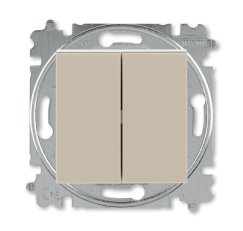 ABB Levit Přepínač sériový ř. 5 s krytem s drápky macchiato/bílá BLISTR