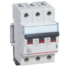 TX3 JISTIČ, 3 PÓLOVÝ, CHAR. C, 63A 6000A LEGRAND 403551