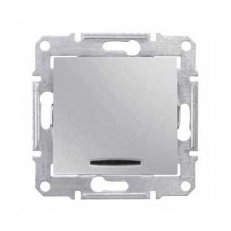 Sedna Spínač se signalizační kontrolkou ř.1Ss Aluminium SCHNEIDER SDN0400360