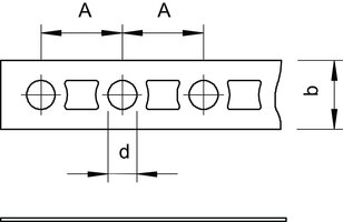 OBO 5055 LIII26 FS Montážní pás děrováno 26x1mm Ocel pásově zinkováno