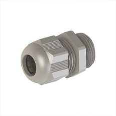 Kabelová vývodka M12 plast světle šedá RAL7035 IP68 (3-6,5mm) MOREK MBP2SS12L0