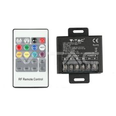 LED RGB Controller With 20 Key RF Remote Control Small, VT-2421 V-TAC SKU3340