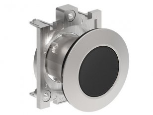 Lovato LPFQ102 PUSH-Tlačítkový ovladač d30mm zapuštěná kovové lícující černý