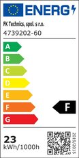 LED pásek 176LED/m, 2835, IP20, 4000-4300K, bílá, 24V, 5m FK TECHNICS 4739202-60