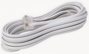 Telefonní kabel s modulárním konektorem, 5 m, šedý KOPP 33369422