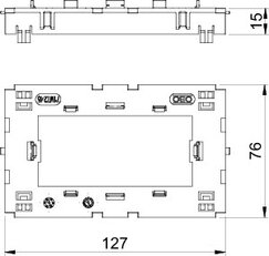 OBO 6288576 Přístrojové vložky,Modul 45 71MT2 45