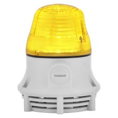 Svítidlo se zvuk. signálem MICROLAMP STEADY/FLASHING A 24V ACDC IP30 M16 žlutá