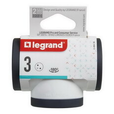 ROZBOČOVAČ OTOČNÝ 3X2P+T BÍLÁ/TMAVĚ ŠEDÁ LEGRAND 049436