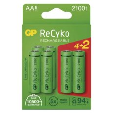 GP nabíjecí baterie ReCyko 2100 AA (HR6) 4+2PP /1032226210/ B2121V