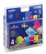 BROTHER LC-1000 sada inkoustů - black, magenta, yellow, cyan