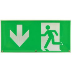 Plastová etiketa EXIT k TL939, dolů ECOLITE MATEXIT-TL939-D