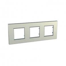 Unica Quadro Krycí rámeček trojnásobný, Titanium SCHNEIDER MGU6.706.57