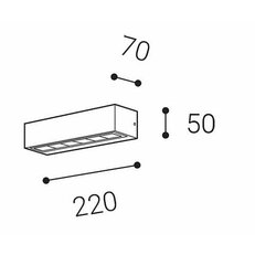 Svítidlo BENO 1, A DIM TRIAC 7W 3000K nástěnné antracit LED2 5131834DT