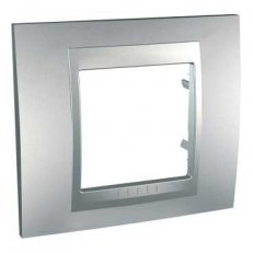 Unica Top Krycí rámeček jednonásobný, Aluminium SCHNEIDER MGU6.002.30