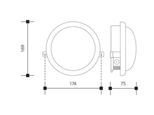 KRUH LED přisazené svítidlo 10W, bílá, neutrální IP54 LEDMED LM31300005