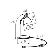 kancelářská stolní lampa ZARA HR-40-W, KANLUX 07564