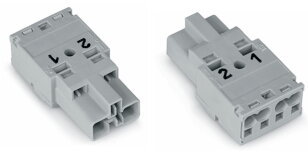 Zástrčka 2pól. Kód. B šedá WAGO 770-252