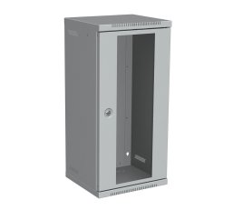 Nástěnný rozvaděč 10" 12U RAL 7035 skleněné dveře SOLARIX 86110401