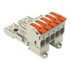 Pružinová svorka Páčka CAGE CLAMP sv.šedá 16mm2 5pól. WAGO 832-1105/306-000