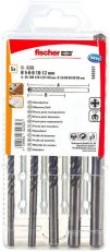 Vrták do zdiva čtyřbřit D-SDX čtyřbřit Set 5-12mm FISCHER 545507