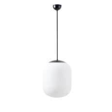 Závěsné LED svítidlo se skleněným stínidlem OSMONT TANIA P1 27W IP40 4K černá