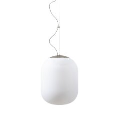 Závěsné LED svítidlo se skleněným stínidlem OSMONT TANIA L2 HP 59W IP40 4K nerez
