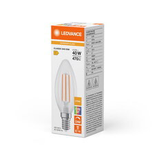 Světelný zdroj LEDVANCE LED CLASSIC B DIM CRI97 S 4.2W 927 Clear E14