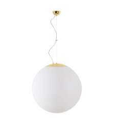Závěsné svítidlo se skleněným stínidlem OSMONT ADRIA L5 3x10W IP40 E27 mosaz