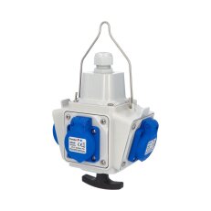 Zásuvkový závěsný box PowerBOX IP54 4x230V s T rukojetí FAMATEL pb14005