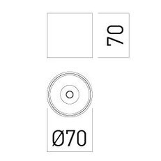 XCORE RND. CEILING FITTING 6W 220-240V A