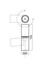 XPIPE ADJ. SURF. PROJ. 1x8W 220-240V AC
