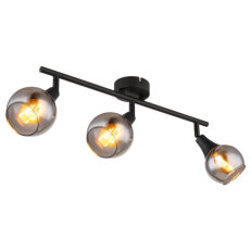 Stropní svítidlo GLYPTAR černá 3x40W E14 IP20 GLOBO 57904-3