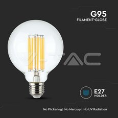 LED Bulb 18W Filament E27 G95 Clear Cover 3000K 135LM/W VT-2338 SKU212803