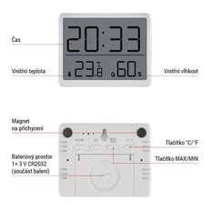 Digitální teploměr s vlhkoměrem E6210 EMOS E6210