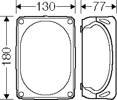 Kabelova rozvodka do 10 mm2 3f, 16 mm2 1f, bez svorek HENSEL DK 1000 B