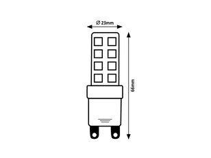 Světelný zdroj SMD LED, G9, 7W, 640lm, 3000K RABALUX 79119