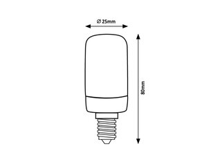 Světelný zdroj Filament LED, E14 T25, 4W, 400lm, 4000K RABALUX 79090