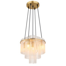 Závěsné svítidlo GORLEY zlatá matná 5x40W E14 IP20 GLOBO 15698H2M