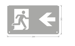 EMERGENCY EXIT SIGN PICTOGRAMS PICTO LEFT RIGHT LEDVANCE 4099854261336