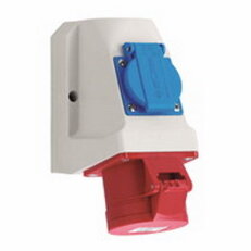 CEE zásuvka 4P/32A/400V + 1461, IP44 nástěnná s pojistkou ABL D42S333